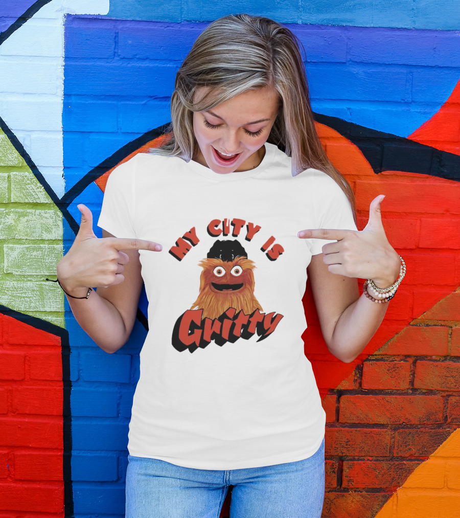 Philadelphia Flyers My City Is Gritty Mascot T-Shirt