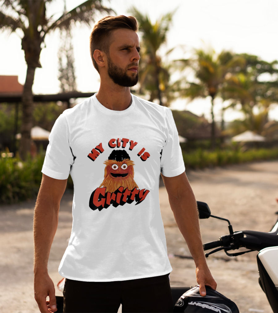 Philadelphia Flyers My City Is Gritty Mascot T-Shirt