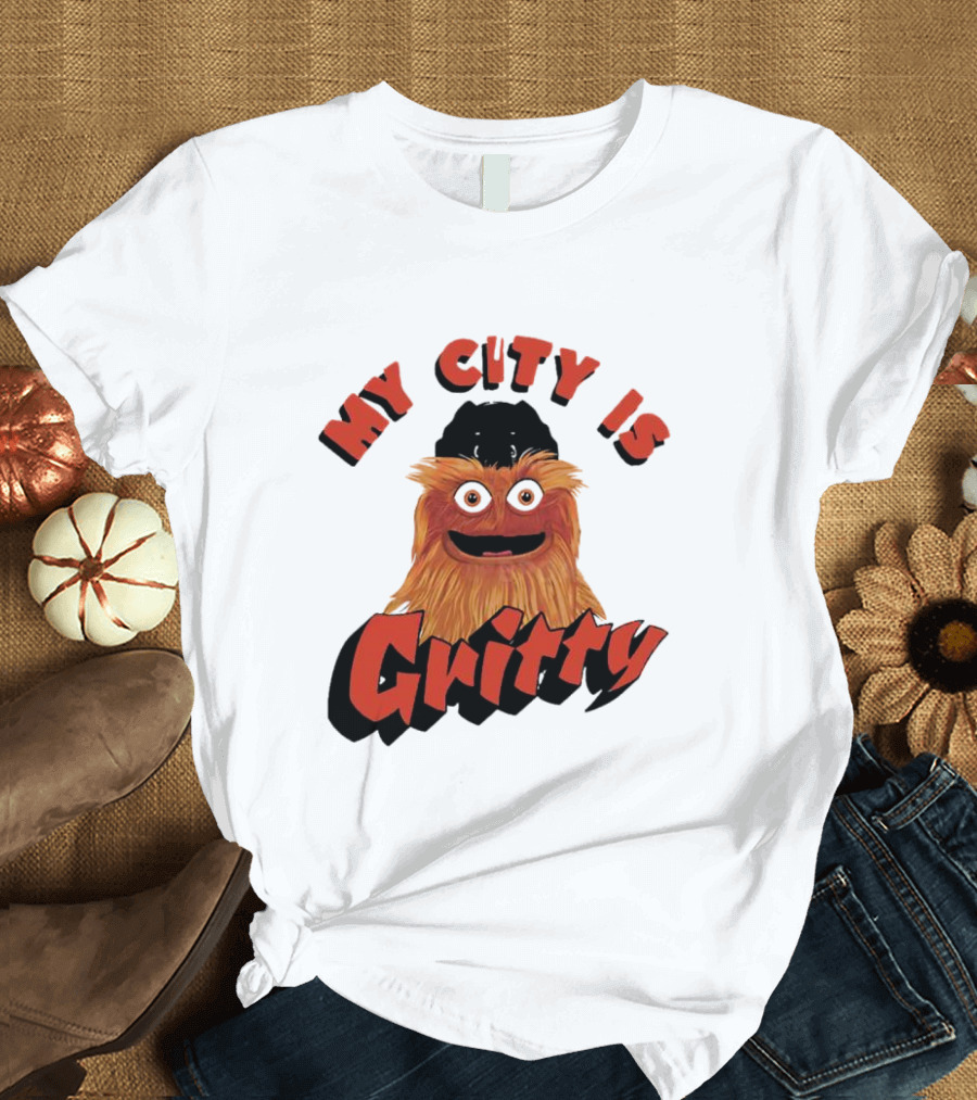 Philadelphia Flyers My City Is Gritty Mascot T-Shirt