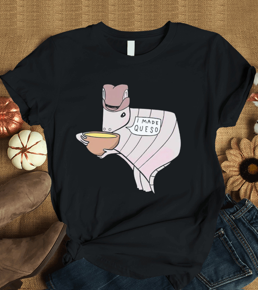 Quesodillo I Made Queso Armadillo Holding Cheese Bowl T-Shirt