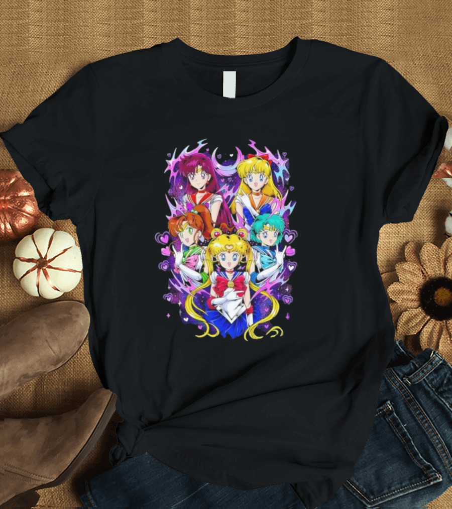 Sailor Moon Justice Serenity Usagi Tsukino And Sailor Guardians Anime T-Shirt