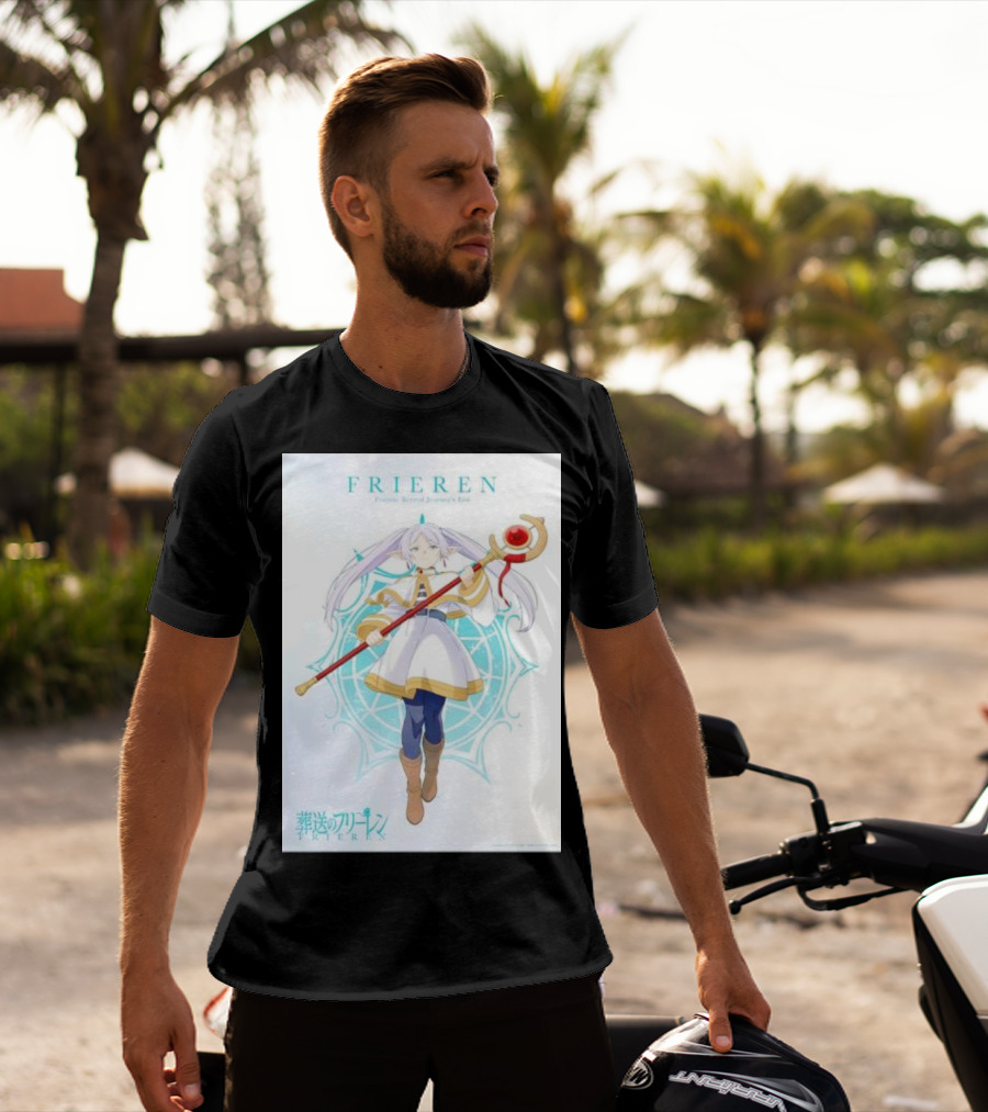 Frieren Beyond Journey's End Sousou No Frieren Anime Character Wand T-Shirt