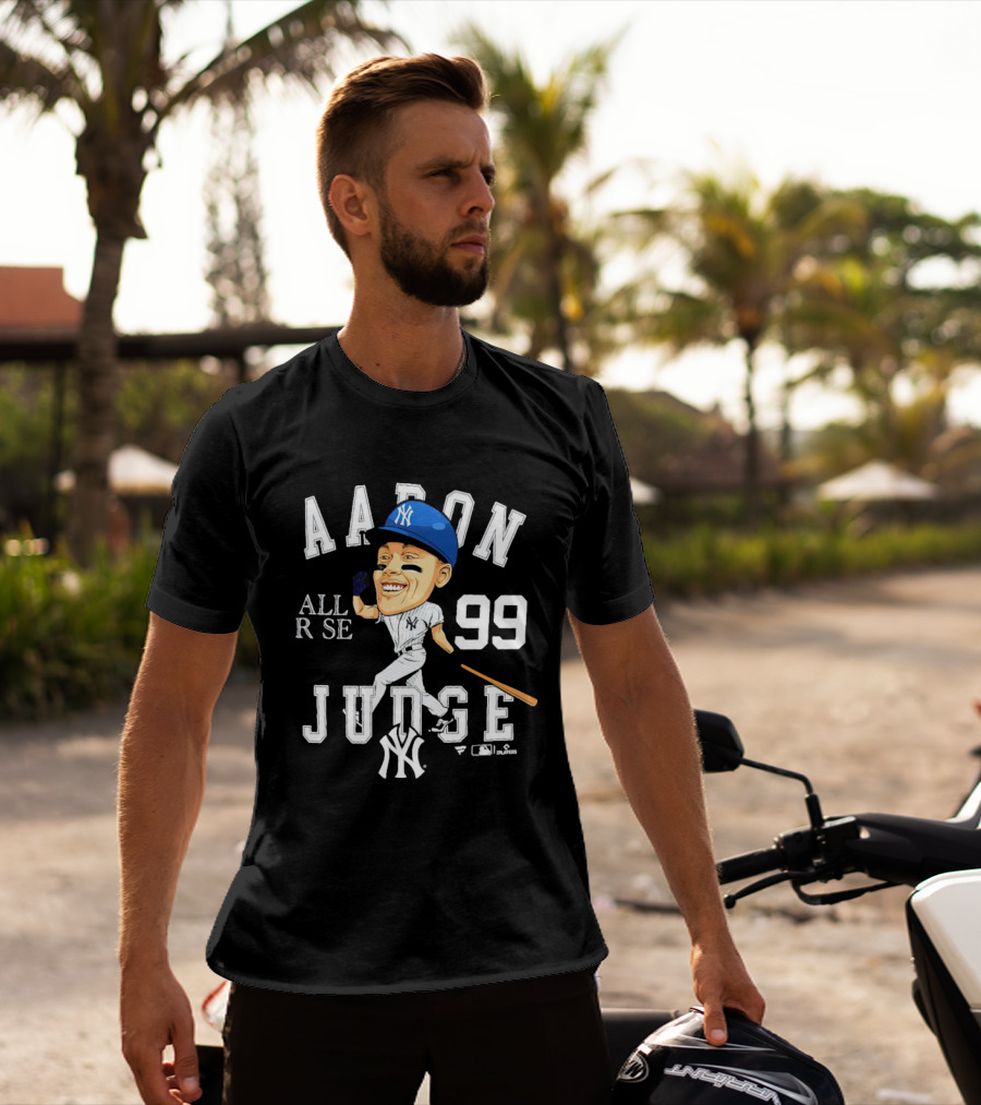 Aaron Judge All Rise 99 NY Yankees Caricature T-Shirt