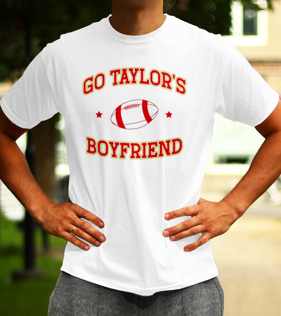 Go Taylor's Boyfriend Football Christmas T-Shirt