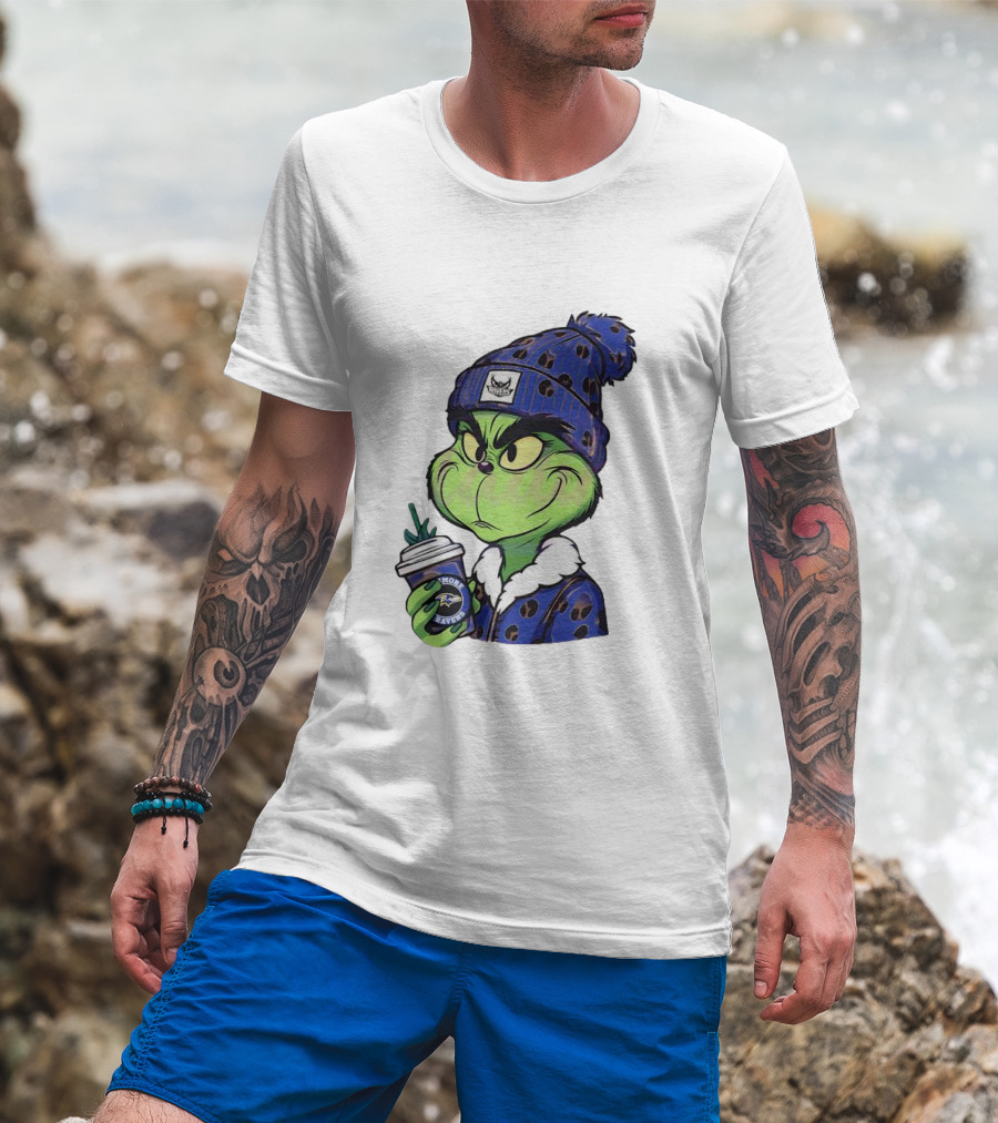 Grinch Boujee Baltimore Ravens Coffee Lover T-Shirt