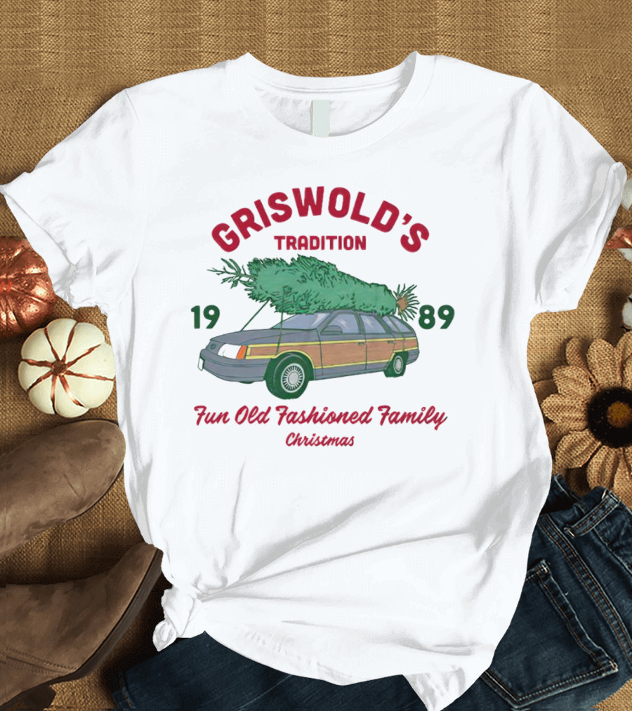 Griswold's Tradition 1989 Fun Old Fashioned Family Christmas T-Shirt