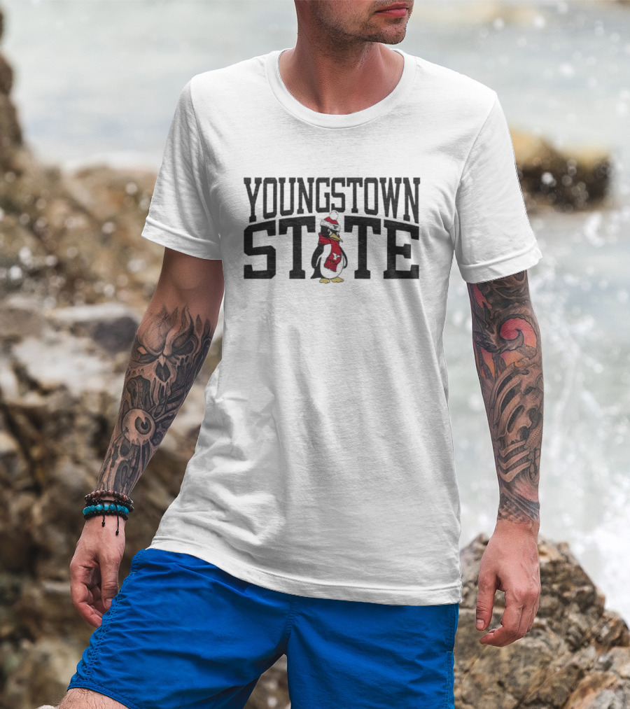 Youngstown State Penguin Pete Christmas Holiday T-Shirt