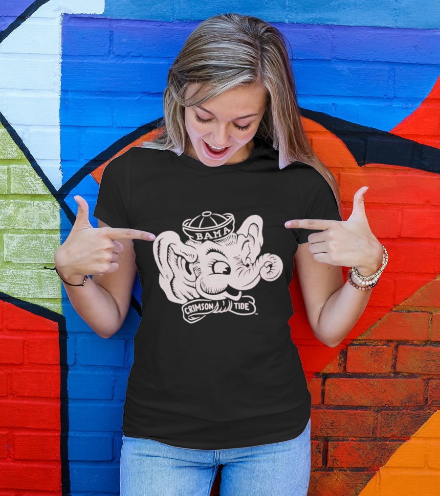 Bama Crimson Tide Big Al Vintage Retro T-Shirt