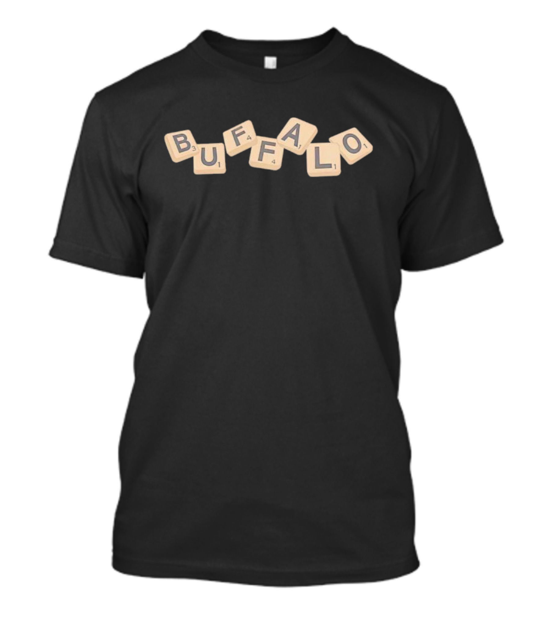 Buffalo Word Game Scrabble Tiles T-Shirt