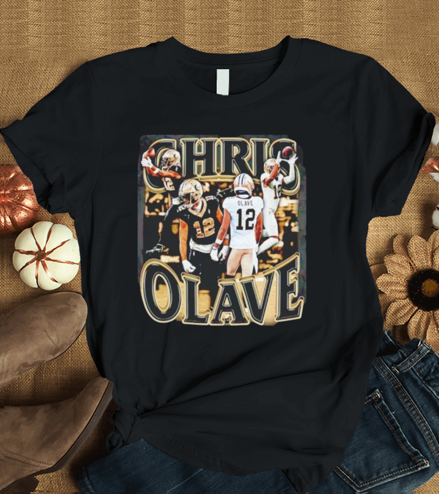 Chris Olave Nola Dreams 12 Saints Football Icons T-Shirt