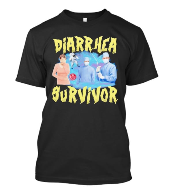 Diarrhea Survivor Funny Medical Humor With Doctors And Patient T-Shirt