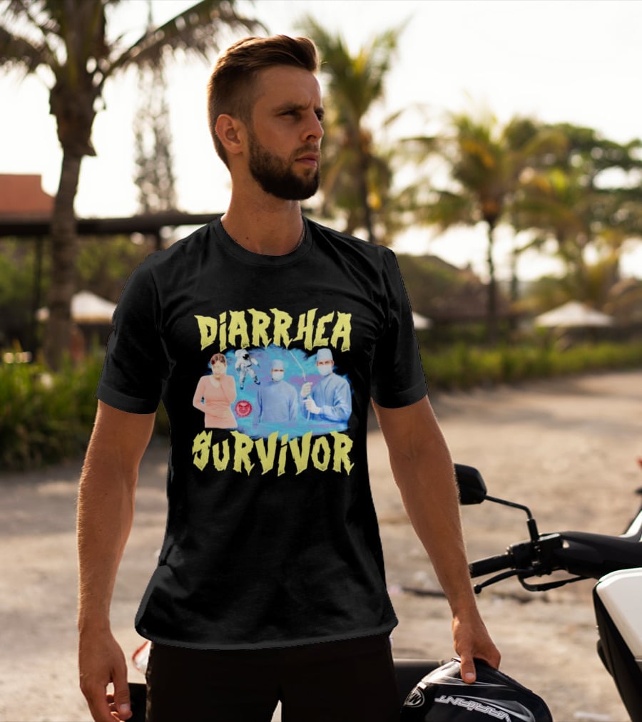 Diarrhea Survivor Funny Medical Humor With Doctors And Patient T-Shirt