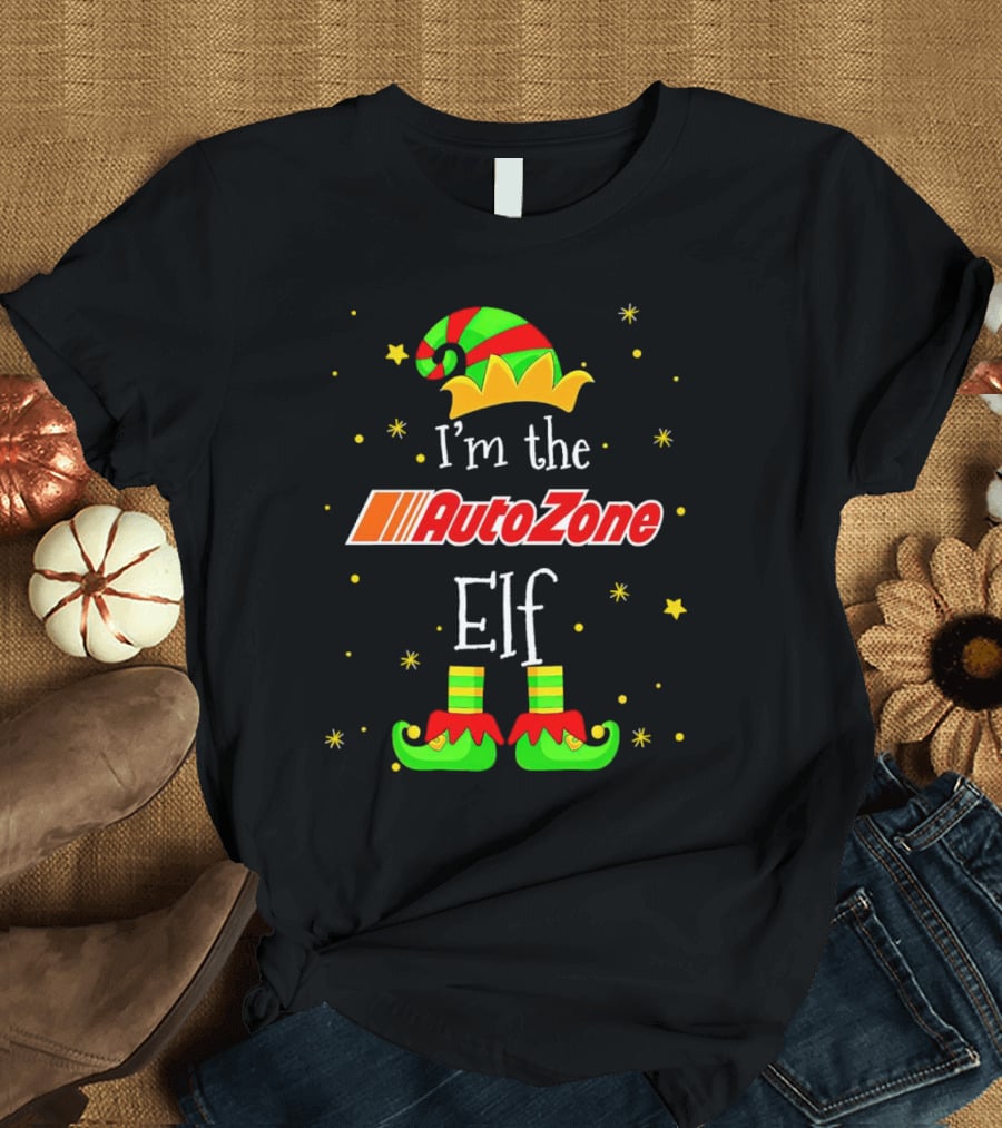 AutoZone Elf Christmas I'm The Holiday Helper T-Shirt