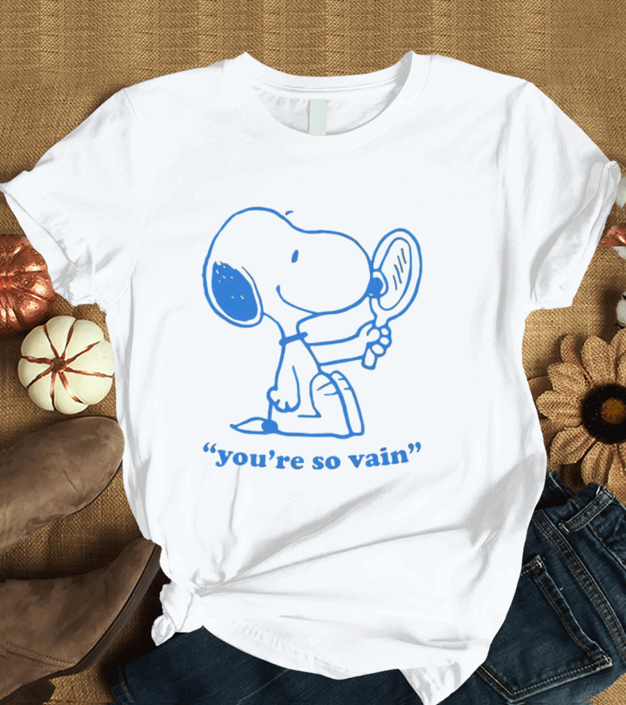 Snoopy You're So Vain Mirror Reflection T-Shirt