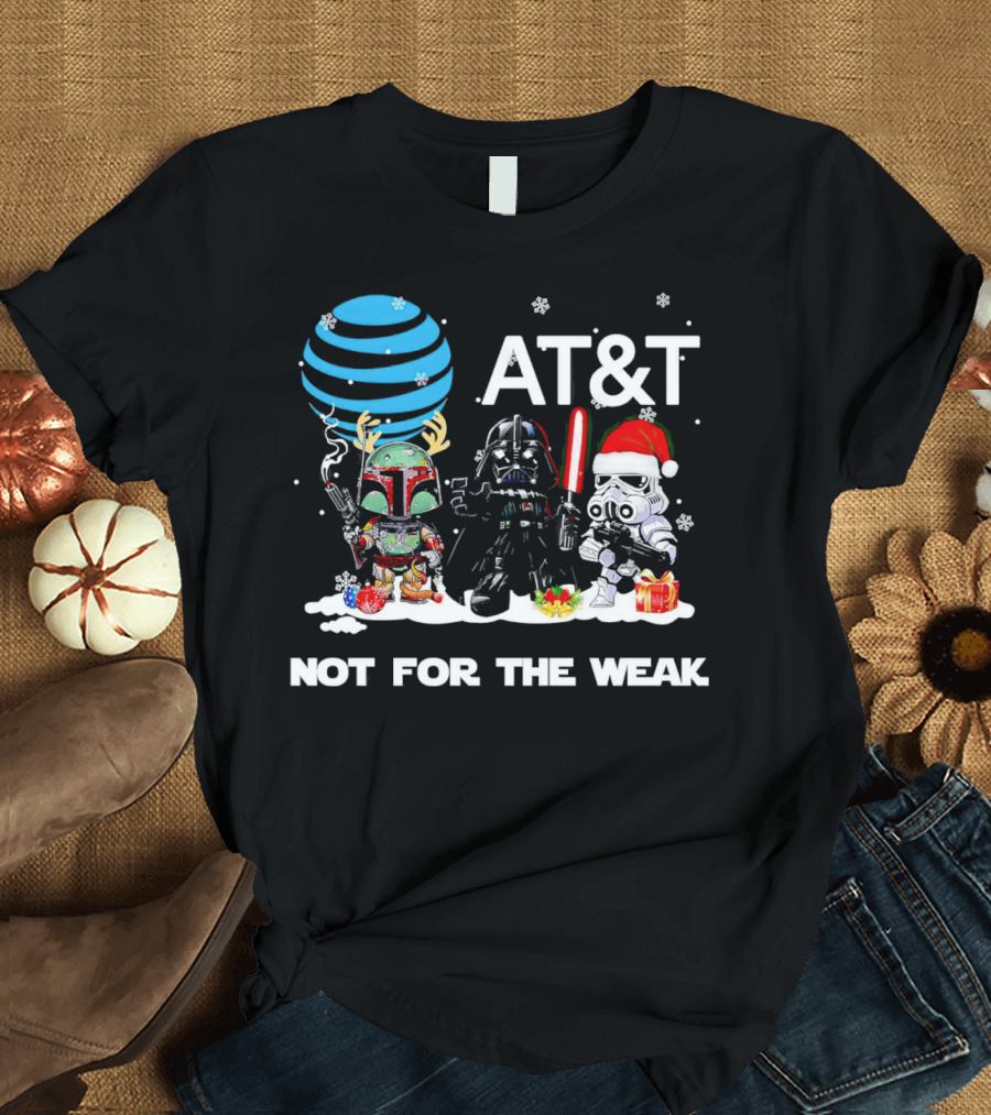 AT&T Star Wars Characters Chibi Not For The Weak Christmas T-Shirt
