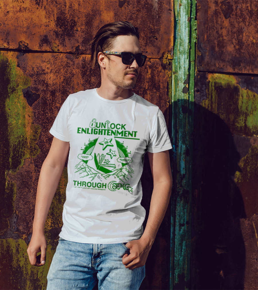 UNLOCK ENLIGHTENMENT THROUGH COSMIC READING LEVEL UP T-Shirt