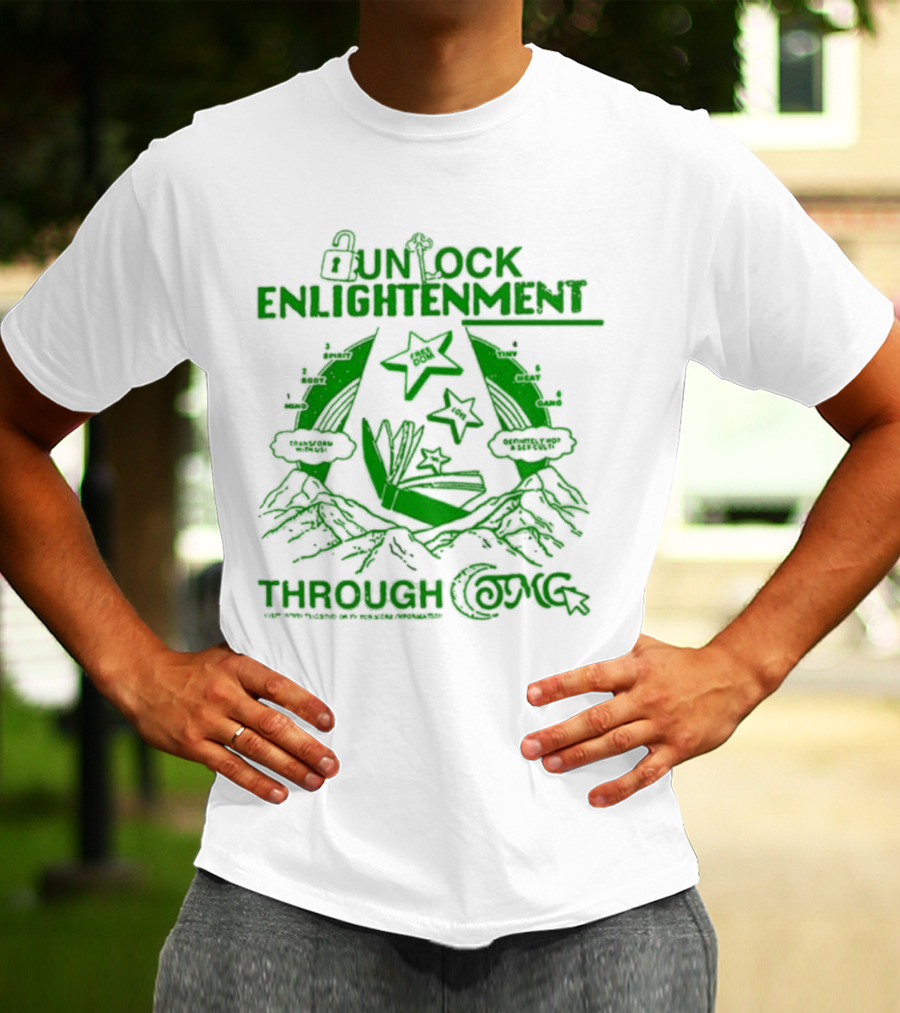 UNLOCK ENLIGHTENMENT THROUGH COSMIC READING LEVEL UP T-Shirt