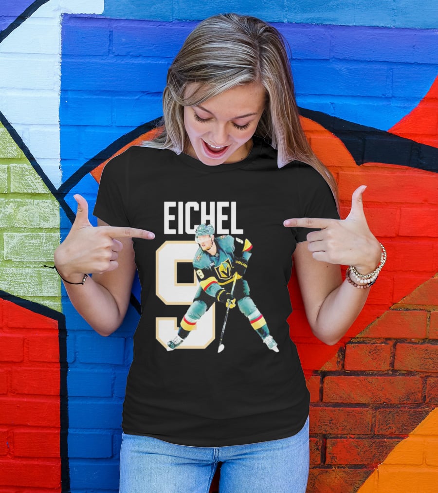 Vegas Golden Knights Jack Eichel 9 Hockey Player MVP T-Shirt