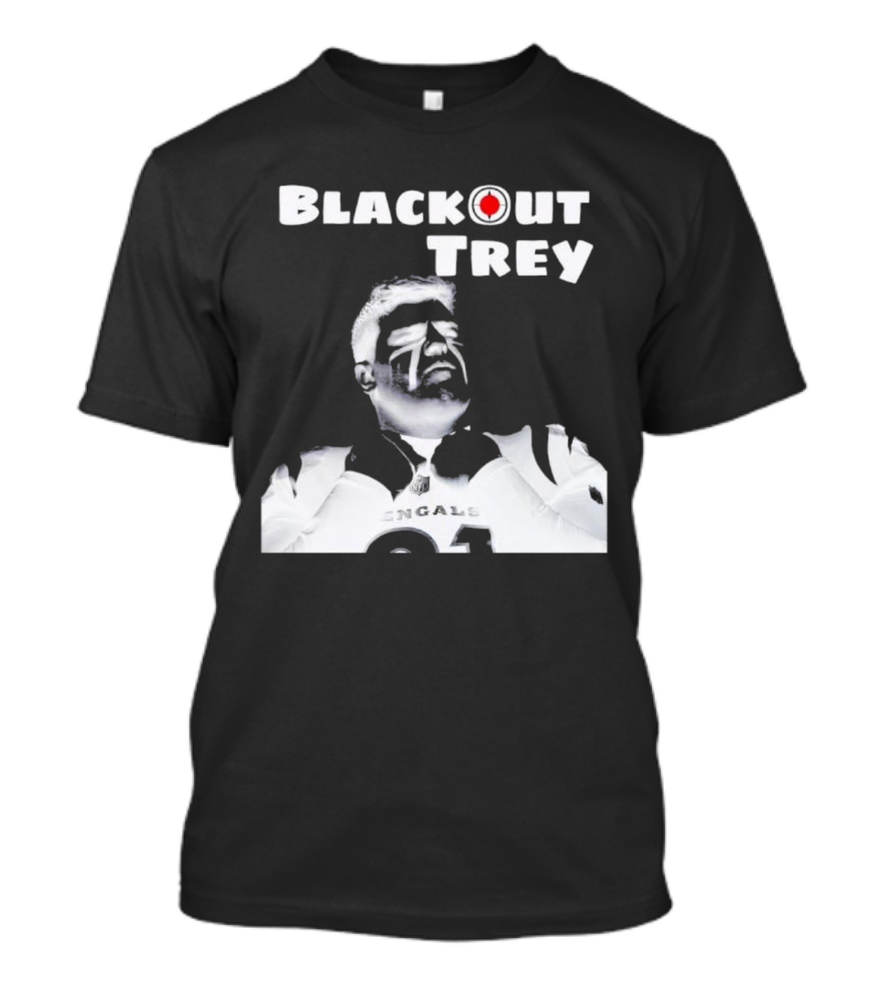 Blackout Trey Cincinnati Bengals 91 T-Shirt
