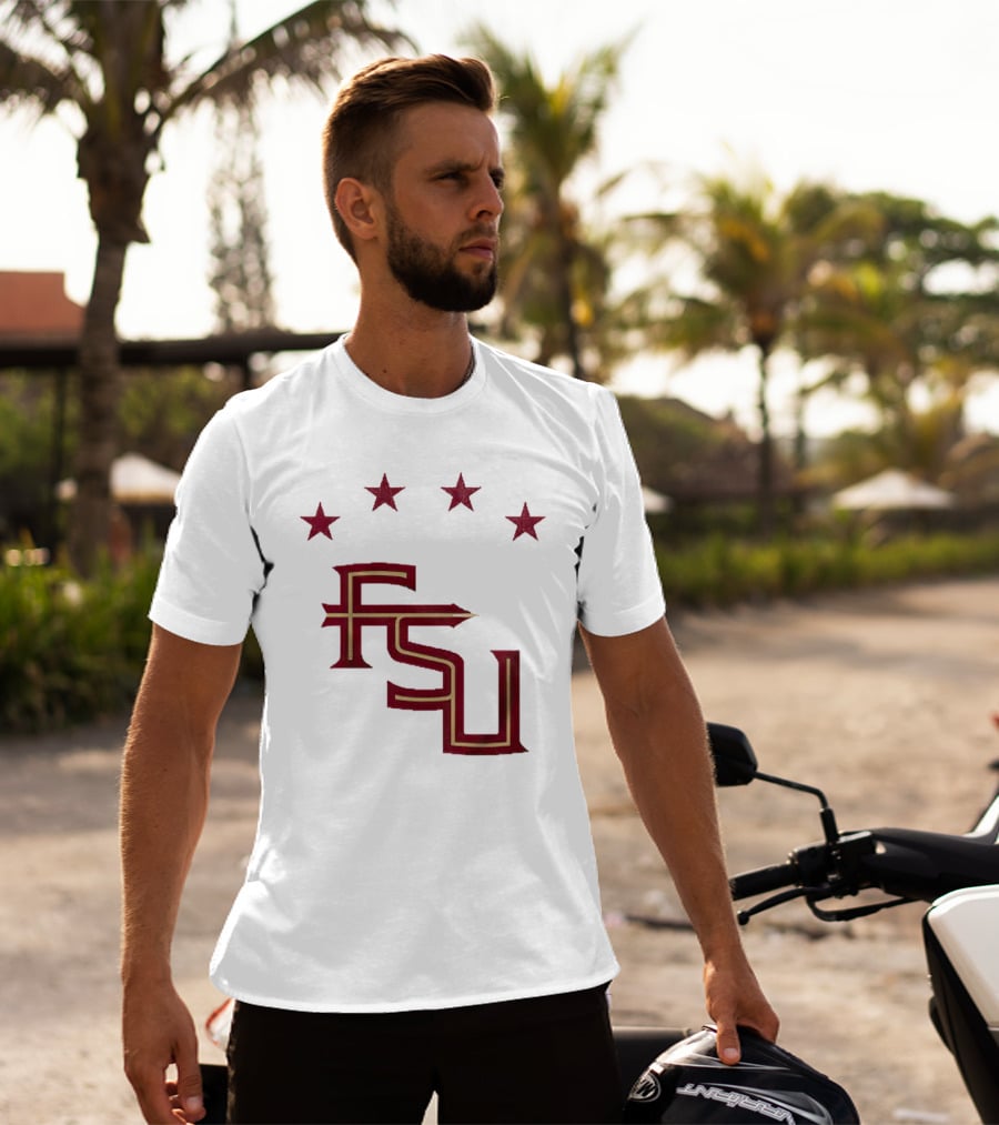 FSU Soccer Four Stars Achievement Recognition T-Shirt
