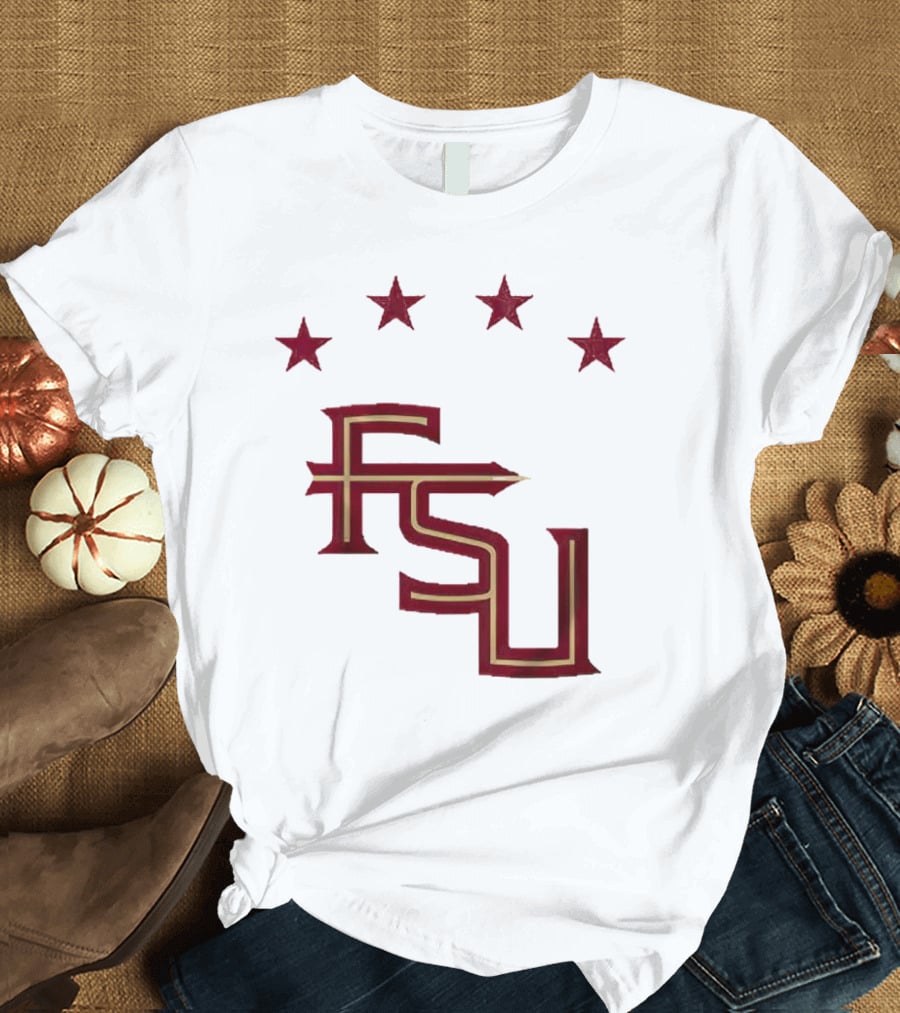 FSU Soccer Four Stars Achievement Recognition T-Shirt