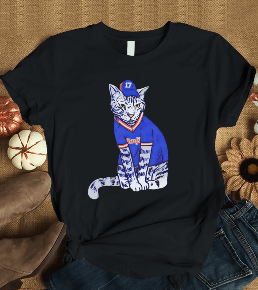 Keith Hernandez Hadji Cat Mets Jersey Number 17 T-Shirt