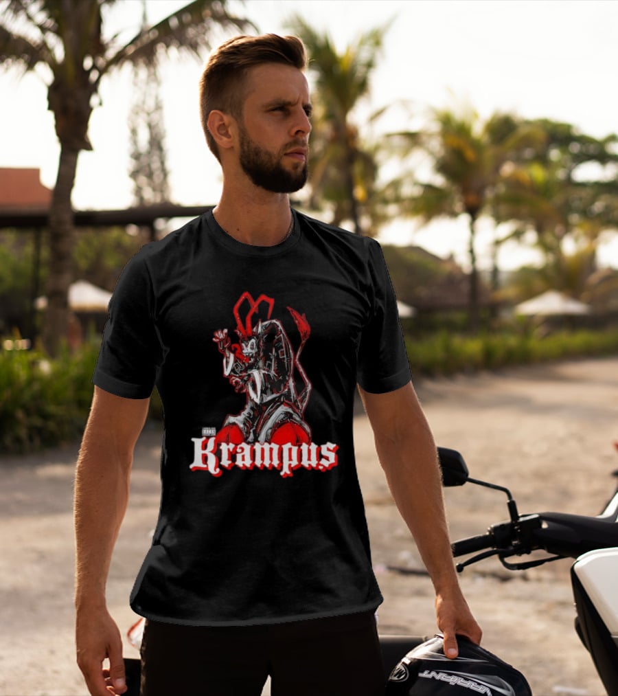 Krampus IV Explicit Content Warning Parental Advisory T-Shirt