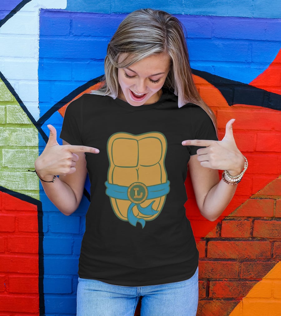 Leonardo Belt Turtle Shell Abs T-Shirt