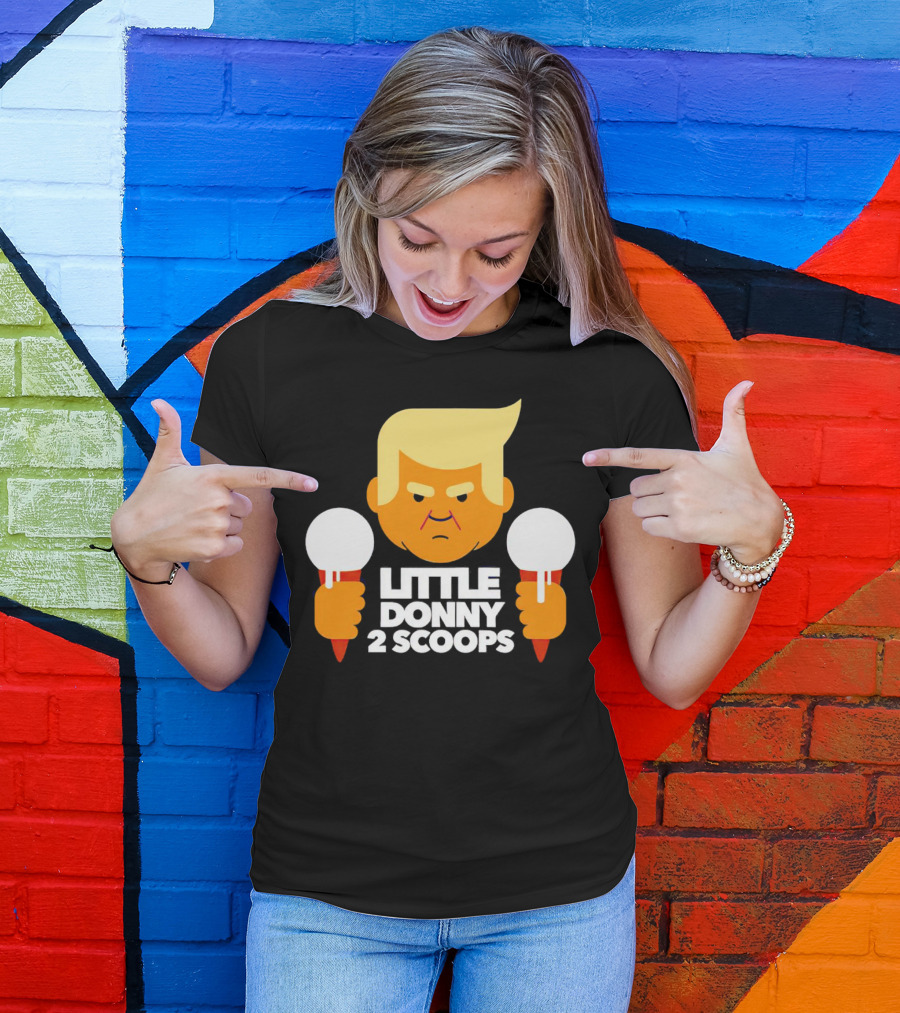 Little Donny 2 Scoops Ice Cream Character T-Shirt