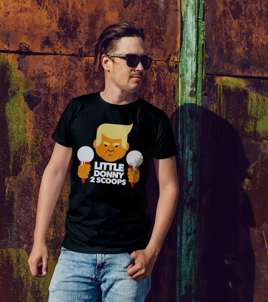 Little Donny 2 Scoops Ice Cream Character T-Shirt