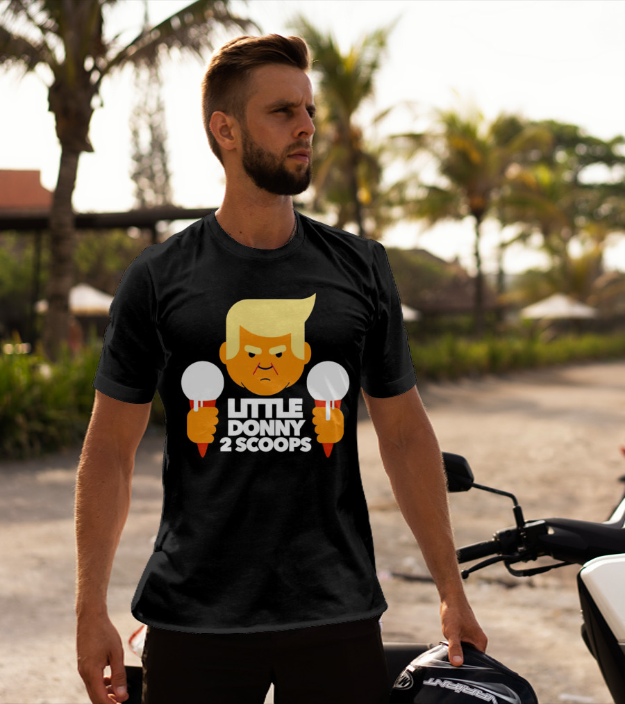 Little Donny 2 Scoops Ice Cream Character T-Shirt