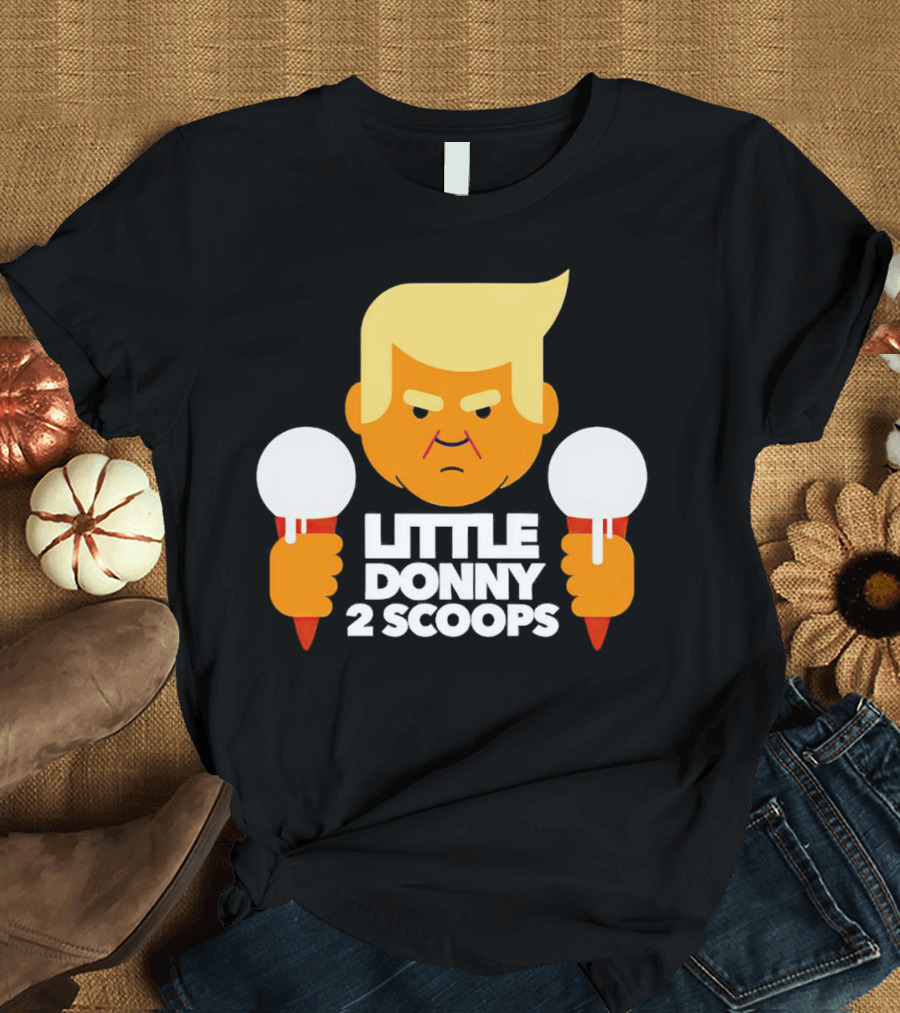 Little Donny 2 Scoops Ice Cream Character T-Shirt