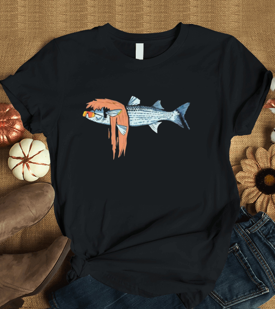 Mullet Fish Sunglasses T-Shirt