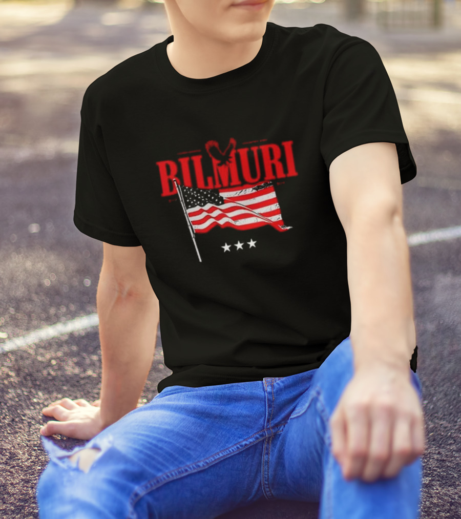 Bilmuri Corn Based Country Emo American Flag Stars Eagle T-Shirt