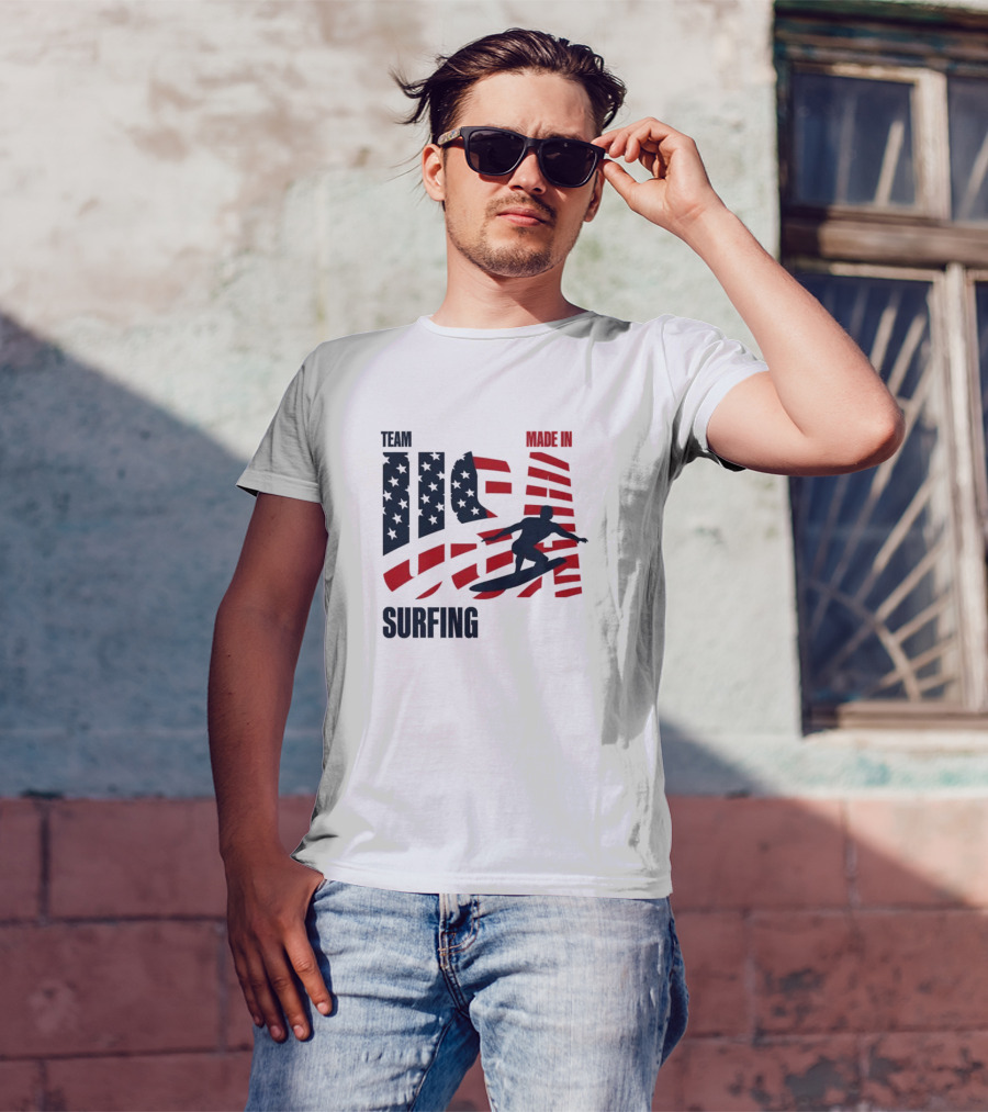 Team USA Surfing Made In Olympic T-Shirt