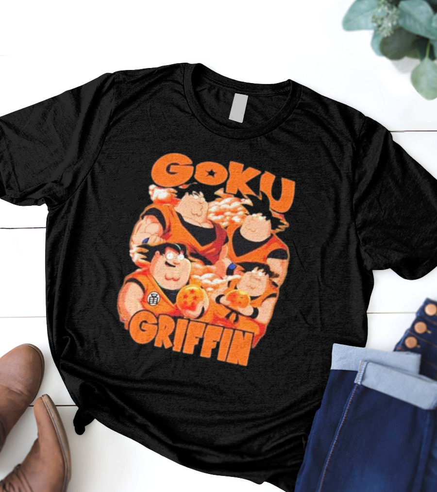 Goku Griffin Anime Family Crossover T-Shirt