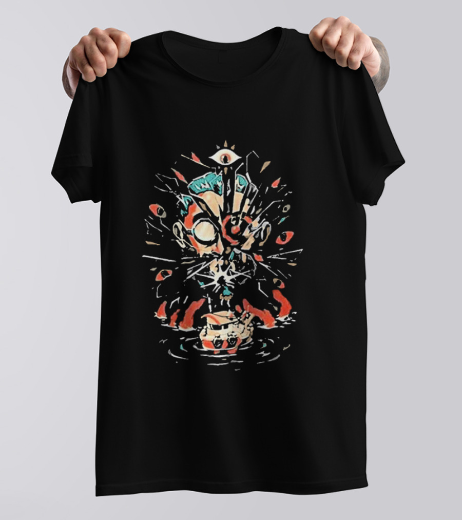 Fangamer Shattered Collector Psychedelic Vision Explosion T-Shirt