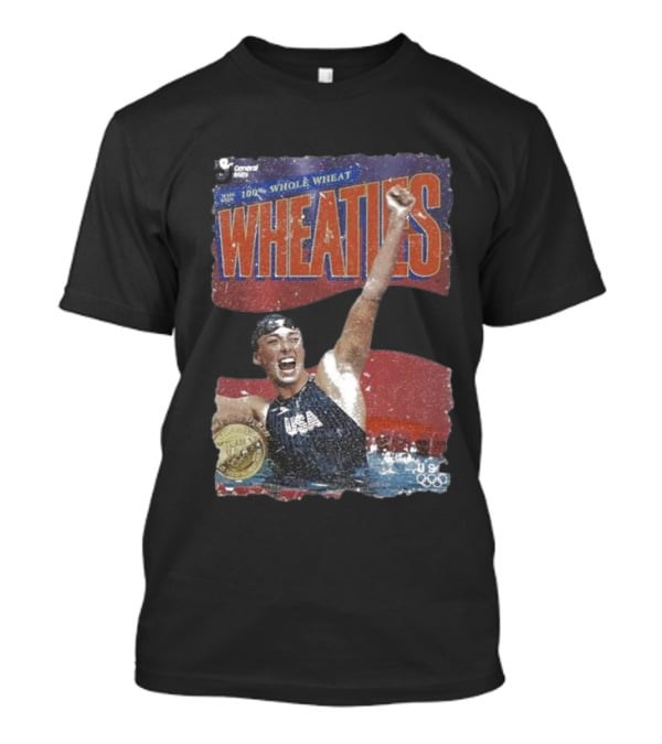 100% Whole Wheat Wheaties USA Olympics 1996 Champion T-Shirt