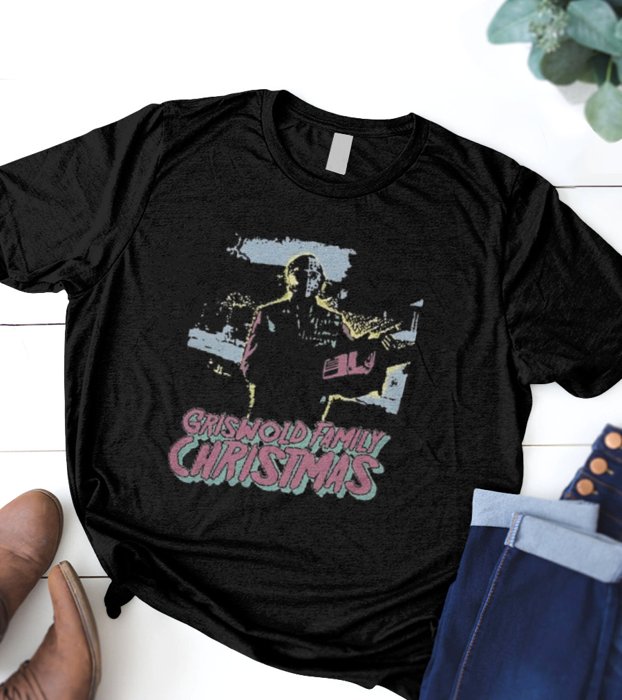 Griswold Family Christmas With Jason Voorhees Holiday Mashup T-Shirt