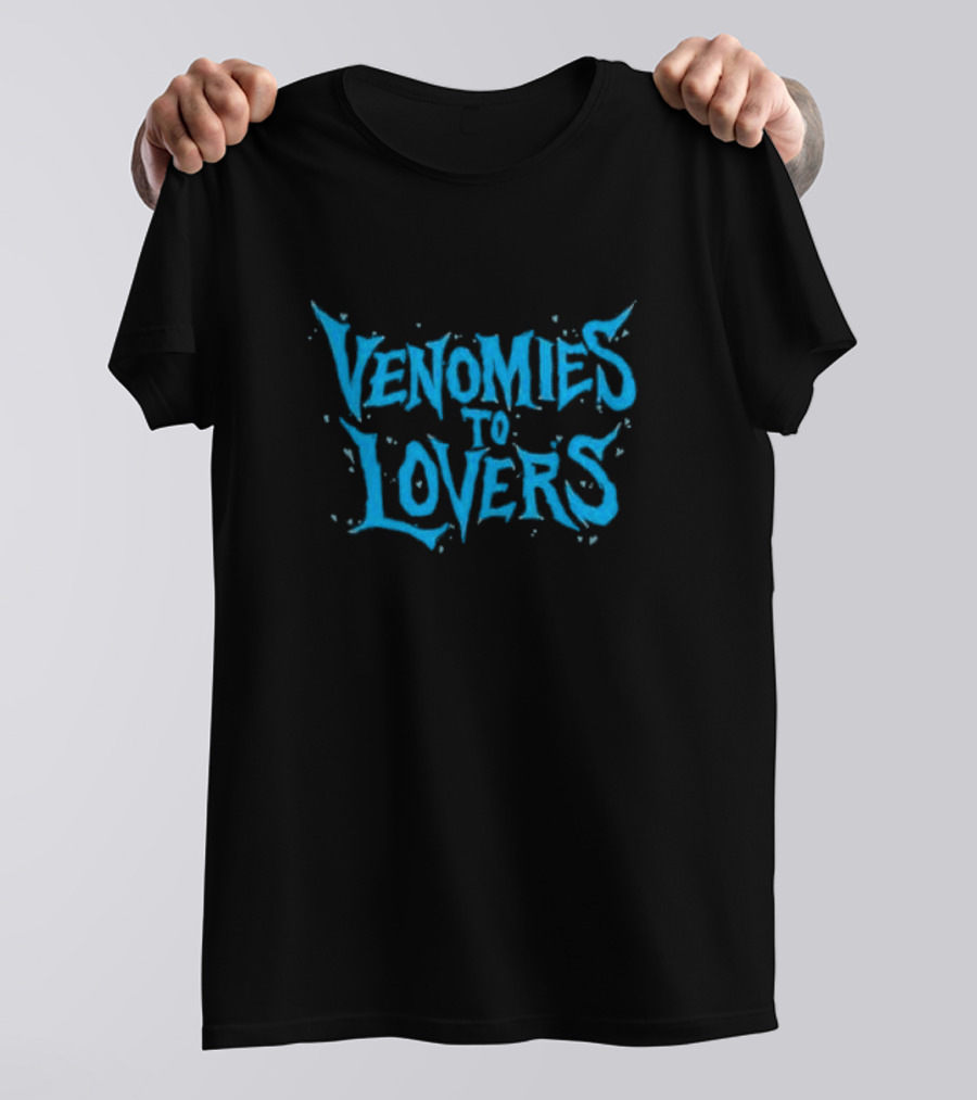 Venomies To Lovers Super Yaki Text Blue T-Shirt