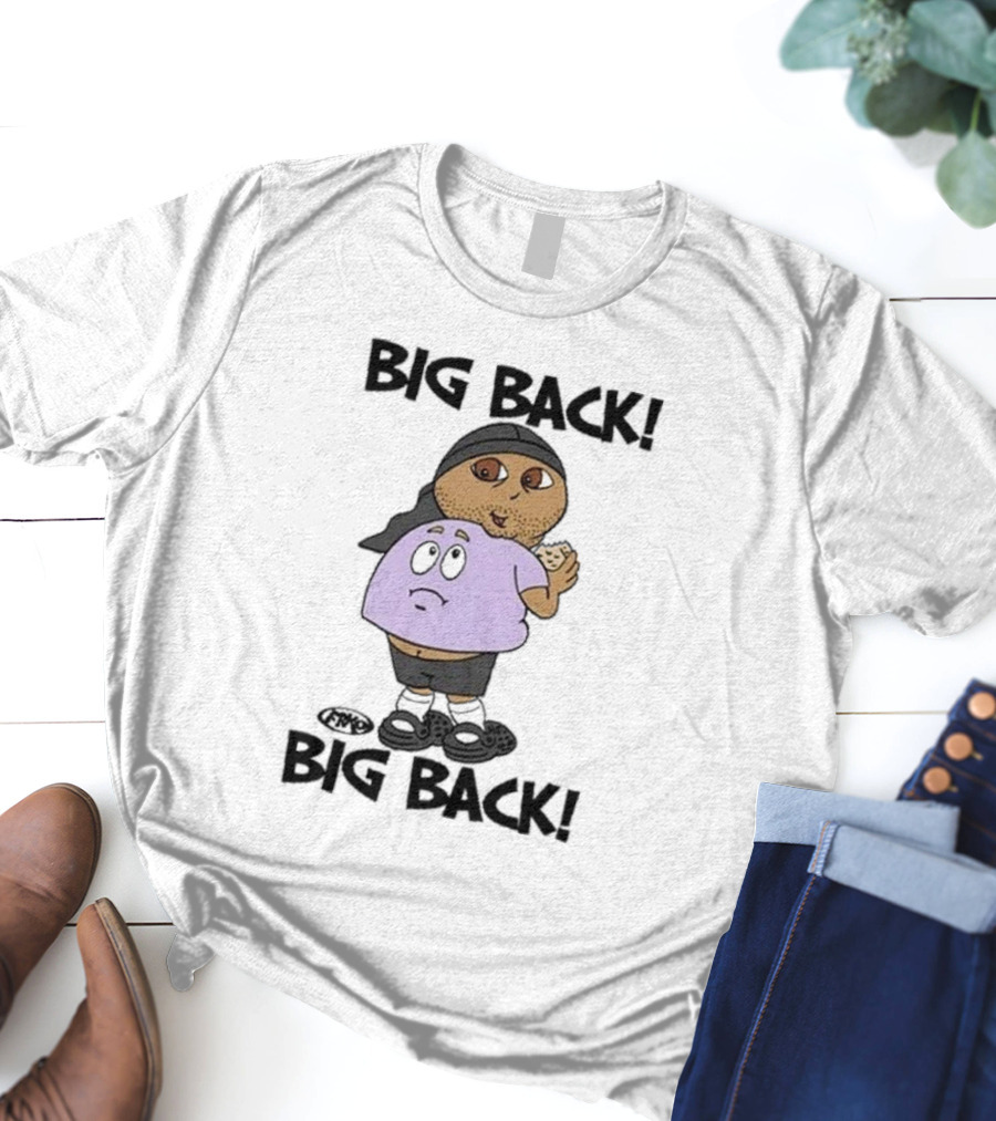 Frk Opestcontrol Store Big Back Big Back Character Eating Cookie T-Shirt