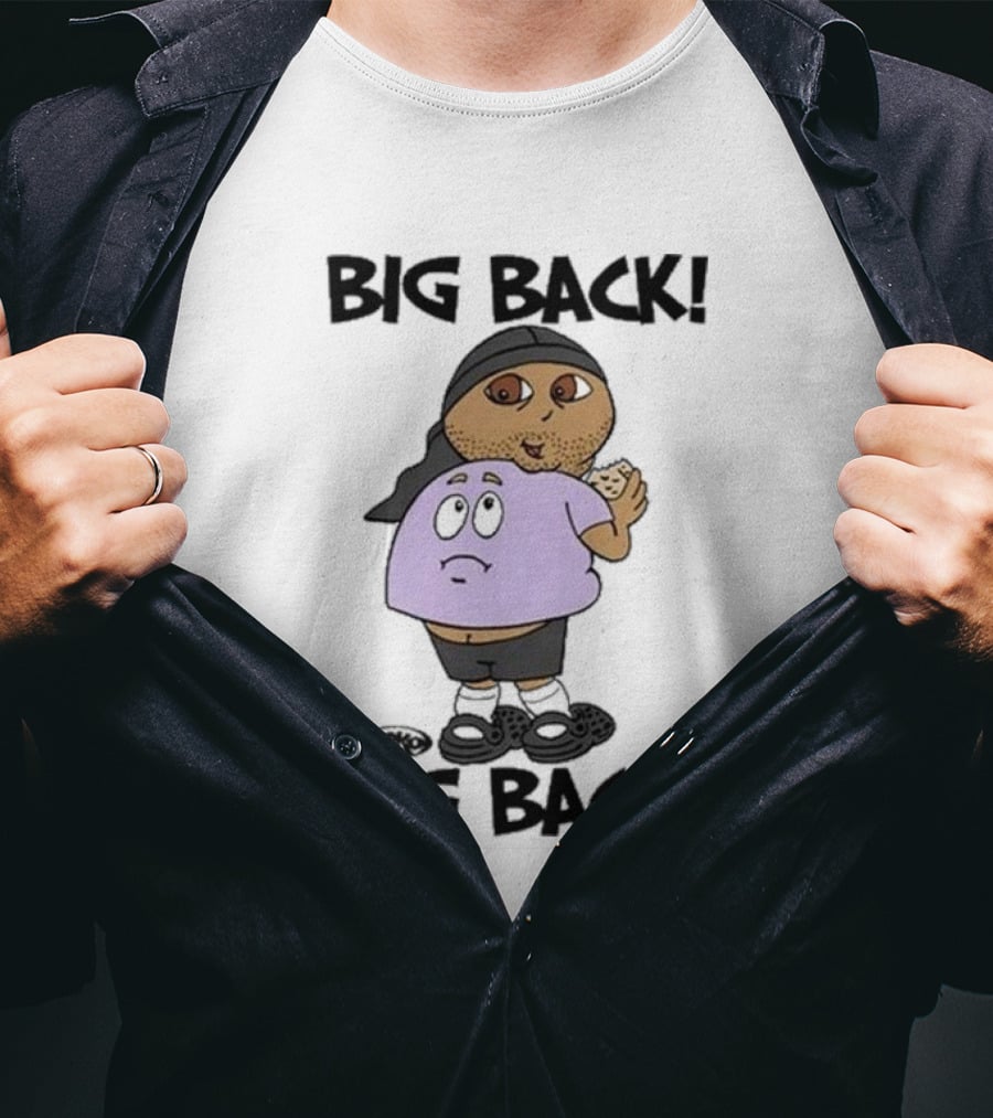 Frk Opestcontrol Store Big Back Big Back Character Eating Cookie T-Shirt
