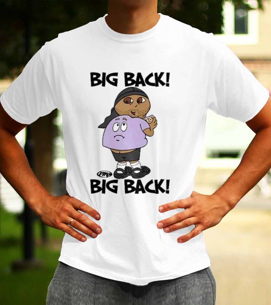 Frk Opestcontrol Store Big Back Big Back Character Eating Cookie T-Shirt