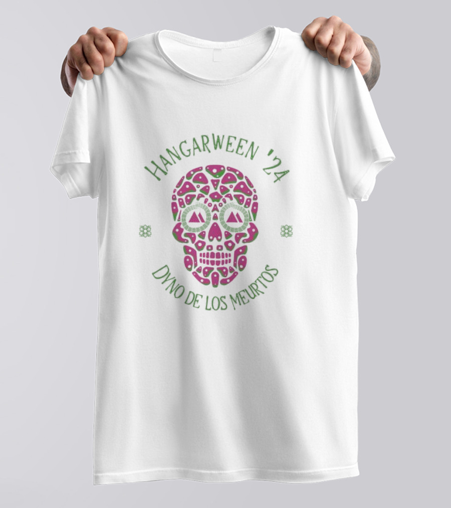 Hangarween 24 Dyno De Los Meurtos Colorful Skull T-Shirt