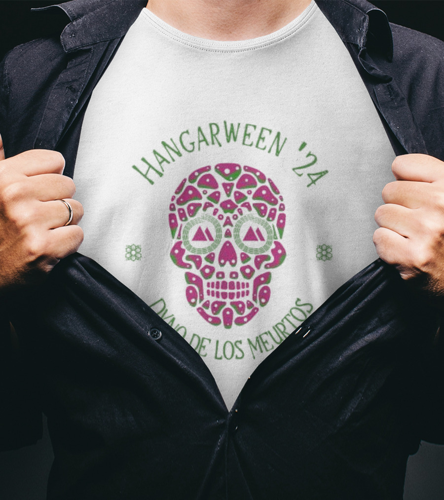 Hangarween 24 Dyno De Los Meurtos Colorful Skull T-Shirt