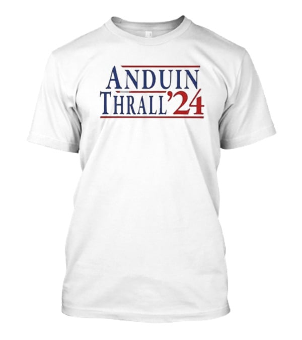 Josh Keaton Wearing Anduin Thrall ’24 Campaign T-Shirt