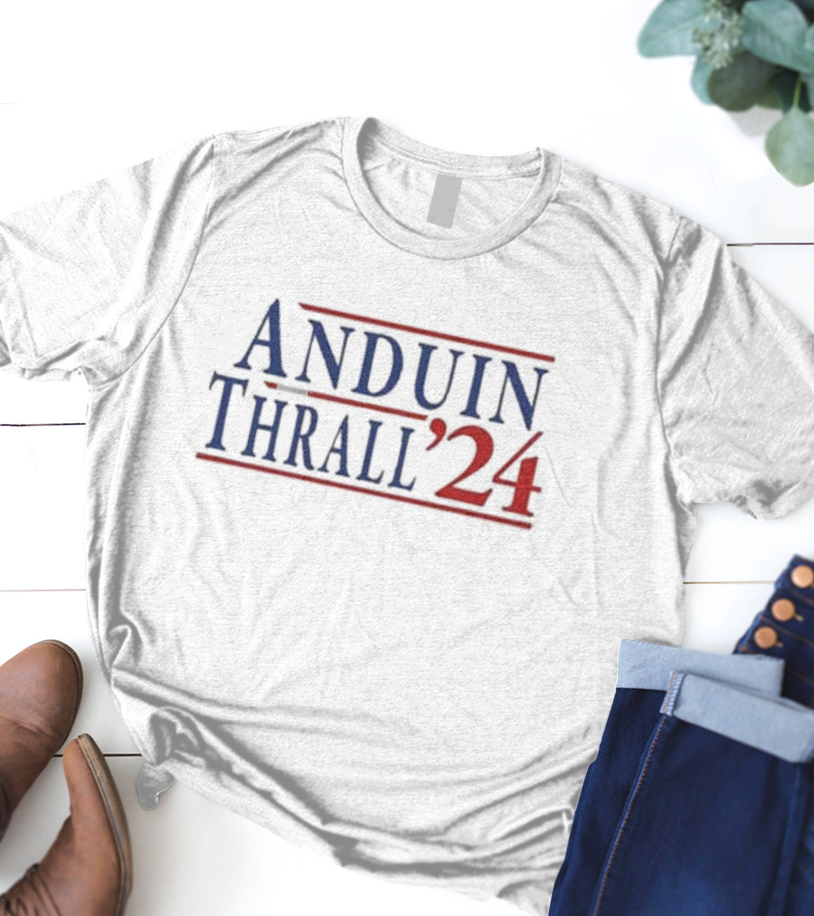 Josh Keaton Wearing Anduin Thrall ’24 Campaign T-Shirt