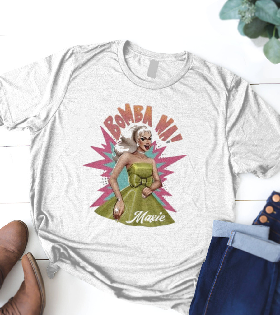 Bomba Na Maxie Vintage Style Pin-Up T-Shirt