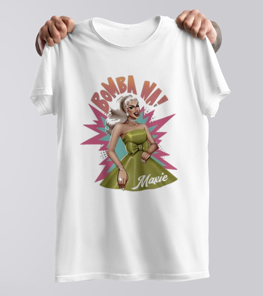 Bomba Na Maxie Vintage Style Pin-Up T-Shirt