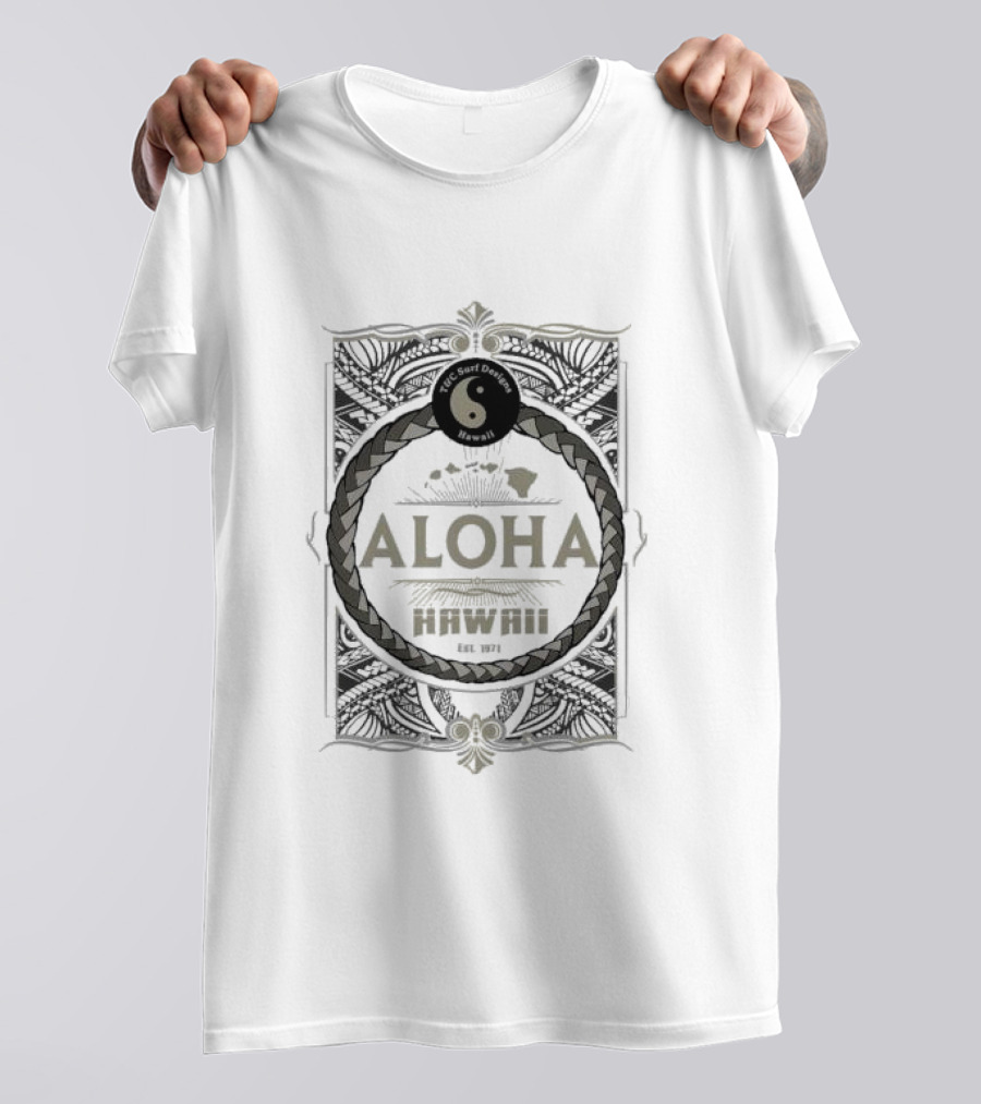 T&C Surf Designs Hawaii Aloha Hawaii Est 1971 Pearl City Jersey T-Shirt